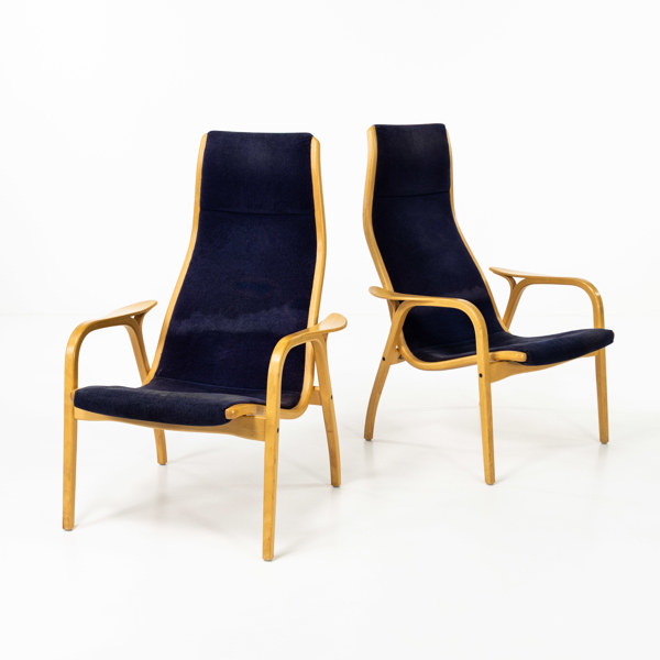 Yngve Ekström, fåtöljer, ett par, "Lamino", Swedese