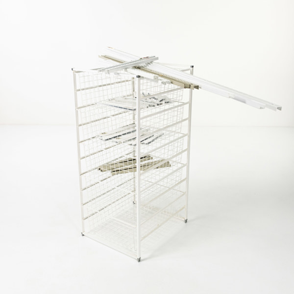 Delar till Elfa-system, trådback, m.m., 33 delar