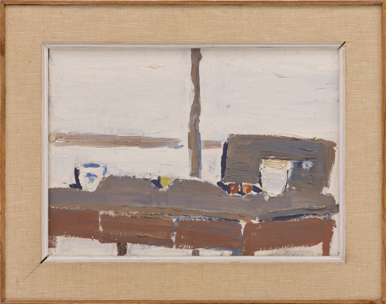 Nils-Göran Brunner, olja på pannå, signerad, 50x39 cm