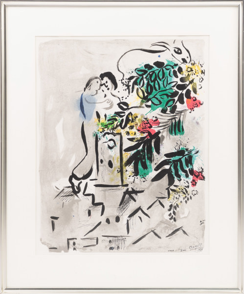 Marc Chagall, affisch, litografiskt tryck, 58x70 cm