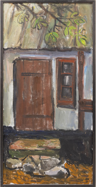 Ulla Borgström, olja på duk, signerad, 54x103 cm