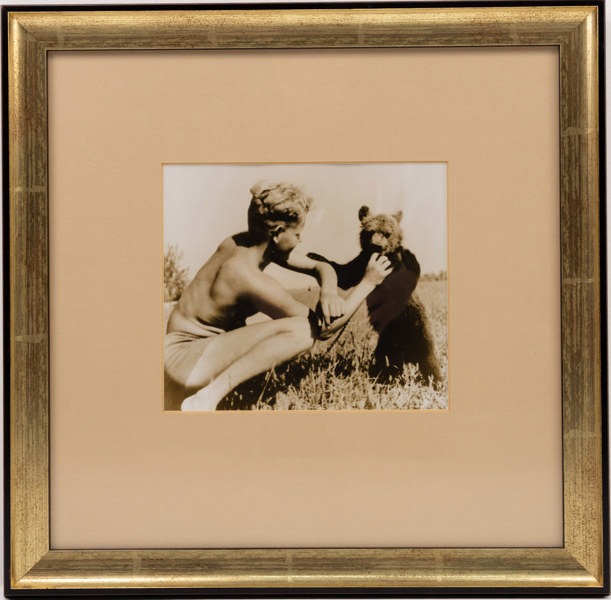 Inramat fotografi, tidigt 1900-tal, 49x47 cm