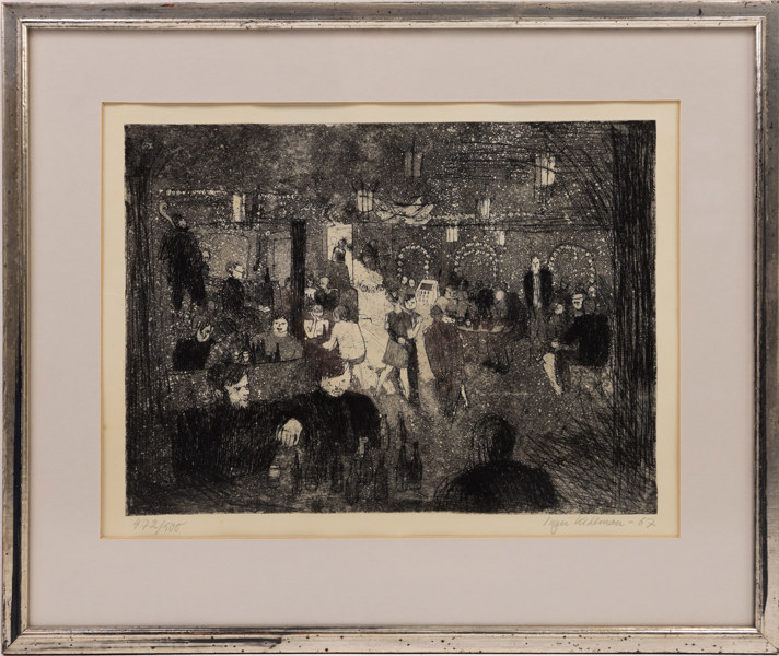 Inger Kihlman, litografi, 472/500, signerad, 56x46 cm