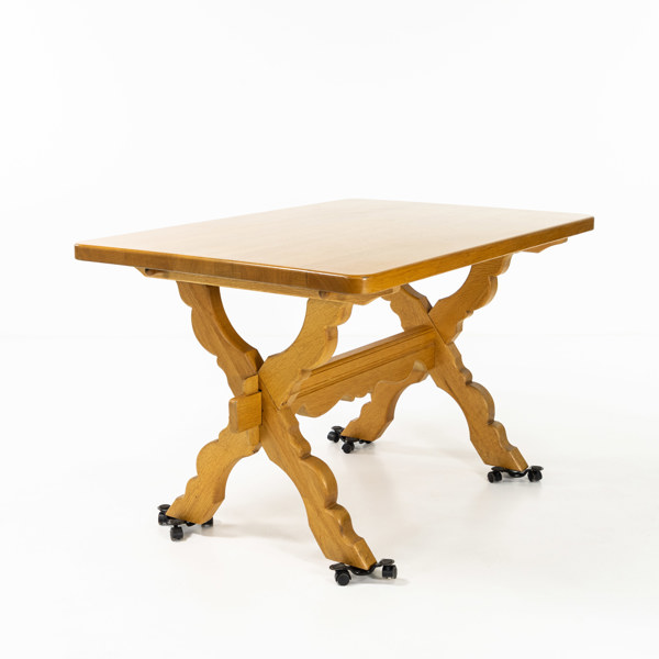 Bockbord, massiv ek, 1900-tal, Tyskland