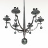 Ljuskrona, sexarmad, smide, Ø 48 cm
