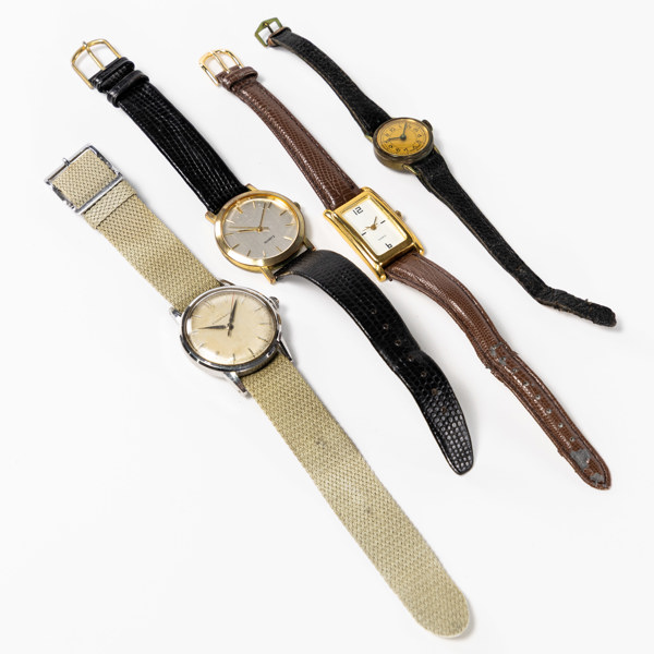 Armbandsur, 4 st, bl a Eterna, 34,5 mm och mindre