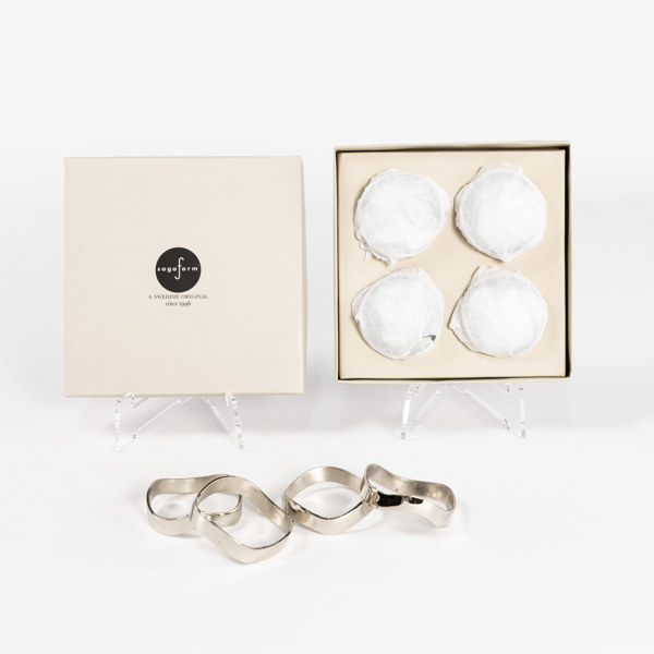 Servettringar, 12 st, metall, Sagaform