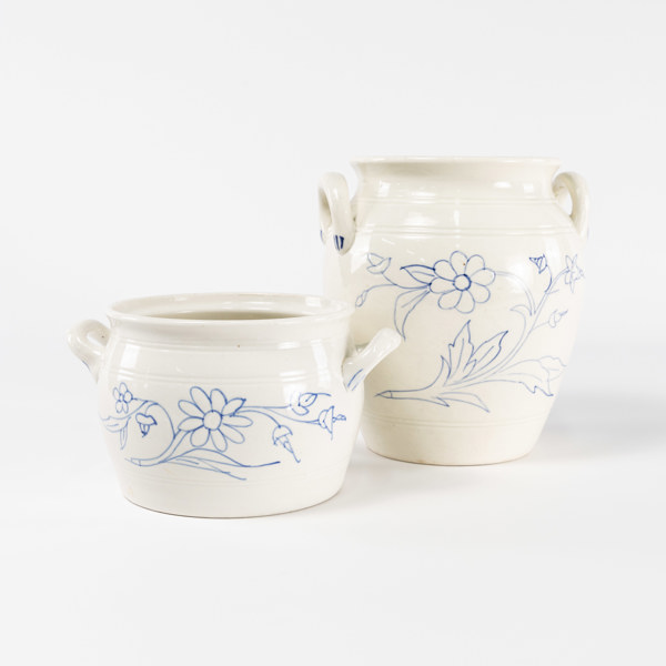 Krus, 2 st, Rörstrand, Göteborg, högsta 25 cm