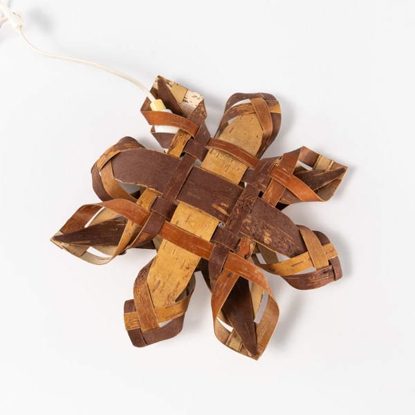 Adventsstjärna, näver, diameter 32 cm